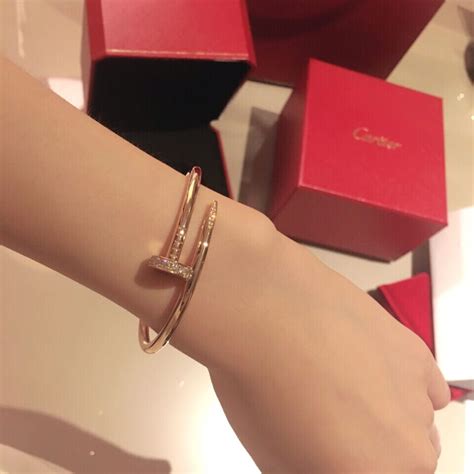 bracelet cartier clou femme prix|cartier clou bracelet diamonds.